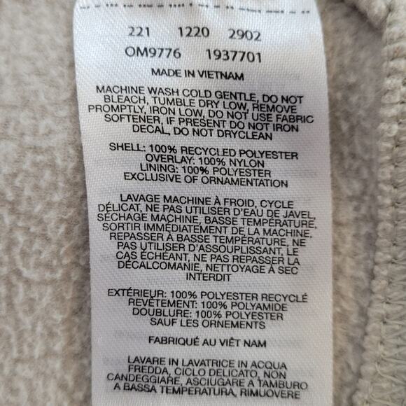 Mountain Hardwear Lightweight Fleece Jacket Full Zip Cream and Black Men's XL TG - Picture 9 of 14